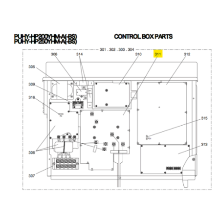 Placa inverter compresor unidad exterior MITSUBISHI ELECTRIC PUHY-HP200YHM-A R61039280 208648