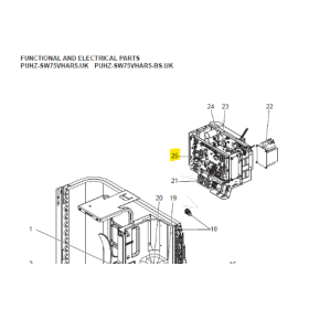Placa control unidad exterior MITSUBISHI ELECTRIC ECODAN PUHZ-SW75VHAR5.UK S70E49315 290344