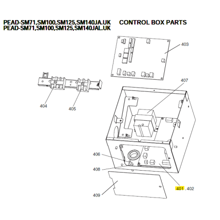 Placa electrónica de potencia unidad interior MITSUBISHI ELECTRIC PEAD-M50JA.UK S70K30313