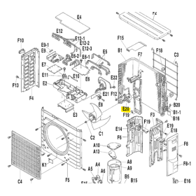 Motor ventilador exterior DAIKIN modelo RYS50BVMB 2551200