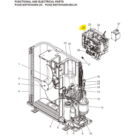 Placa control unidad exterior MITSUBISHI ELECTRIC ECODAN PUHZ-SW75VHAR4.UK