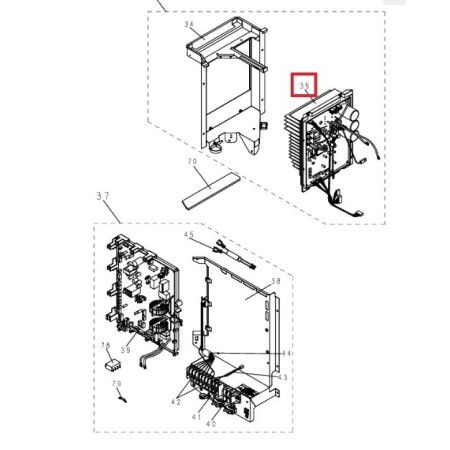 Placa electrónica inverter unidad exterior PANASONIC U-100PZ2E8