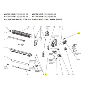 Sondas unidad interior MITSUBISHI ELECTRIC modelo MSZ-SF35VE3-E1