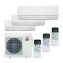 MITSUBISHI 3X1 MXZ-3HA50VF R32 + 3 UD MSZ-HR25VFK CON WIFI
