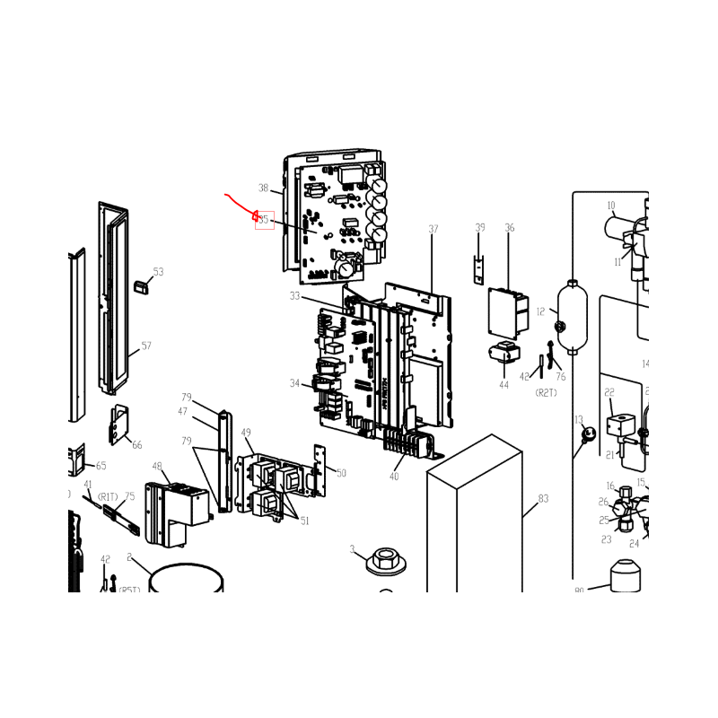 Platine électronique Daikin VRV - Référence 1696707 / PC0208-1, Neuve, Pour Climatisation Daikin