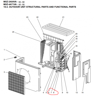 Motor ventilador unidad exterior LG modelo LS-L1262YL