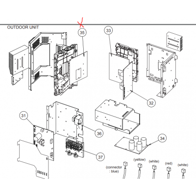 Motor ventilador unidad exterior LG modelo LS-L1262YL