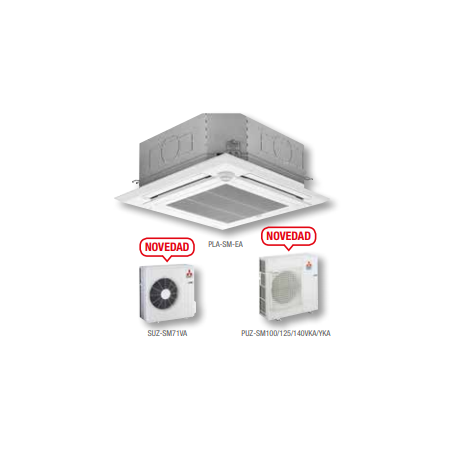 AIRE ACONDICIONADO MITSUBISHI ELECTRIC SERIE PRO CASSETTE MGPLZ-125YEA 10406 FRIG/H TRIFÁSICO