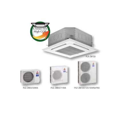 MITSUBISHI ELECTRIC MPLZ-140YEA2(HC) POWER INVERTER 400V 50HZ AIRE ACONDICIONADO CASSETTE 8040 FRIG/H 1376 KCAL/H