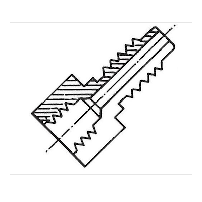 Acoplamiento 1/4" H Sae x M12x1,5-M (ACME)