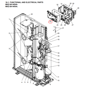 Placa control exterior MITSUBISHI ELECTRIC modelo MXZ-8A140VA3