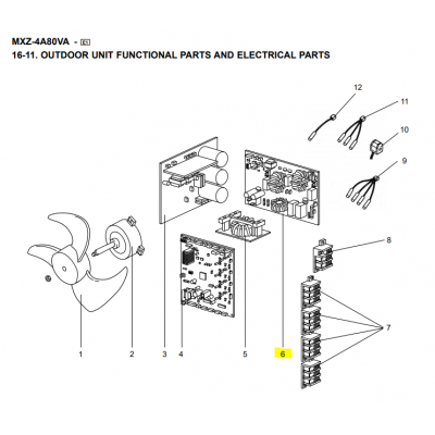 Motor ventilador unidad exterior LG modelo LS-L1262YL