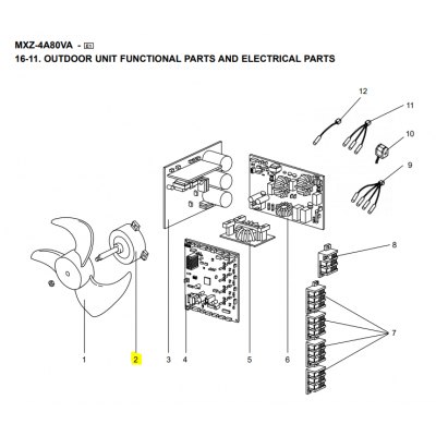 Motor ventilador unidad exterior LG modelo LS-L1262YL