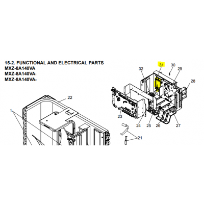 Motor ventilador unidad exterior LG modelo LS-L1262YL