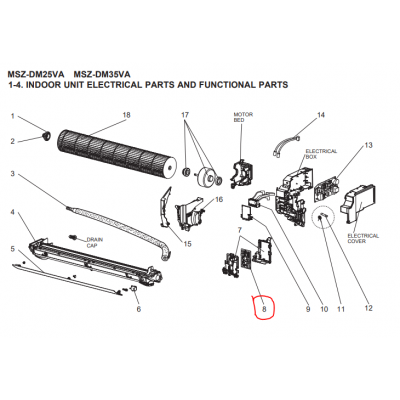 Motor ventilador unidad exterior LG modelo LS-L1262YL