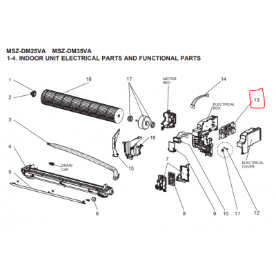 Motor ventilador unidad exterior LG modelo LS-L1262YL