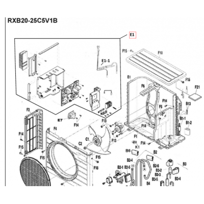 Motor ventilador unidad exterior LG modelo LS-L1262YL