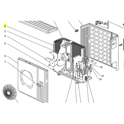 Motor ventilador unidad exterior LG modelo LS-L1262YL