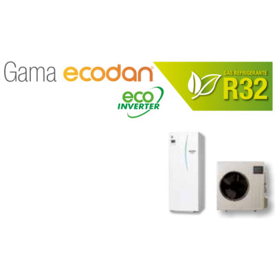 Equipo Ecodan 1x1 ACS + CALEFACCIÓN O FRÍO ECO INVERTER (SUZ-SWM80VA2 + ERST30D-VM2EE)