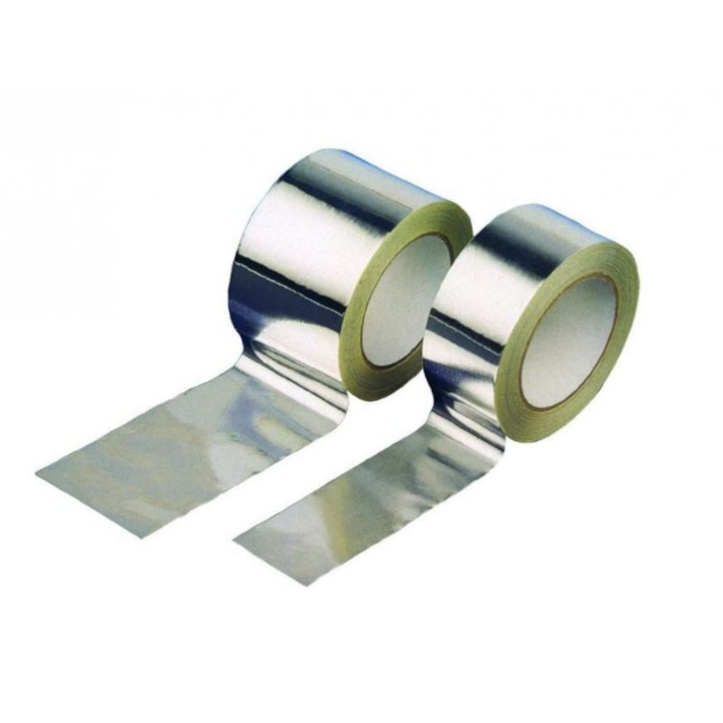 Rollo cinta adhesiva de aluminio puro reforzada 50 x 45 color aluminio