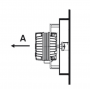 Ventilador monofásico con aro-soporte y hélice 52AV-2001/1 Aro/Pala 230V 50Hz