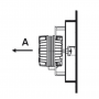 Ventilador monofásico con aro-soporte y hélice 5A/170 Aro/Pala 230V 50Hz