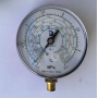 Manómetro de baja presión de Ø 80 mm amortiguado sin glicerina 125-P/2 azul