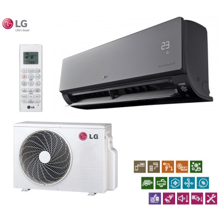 AIRE ACONDICIONADO LG AC09BH ARTCOOL MIRROR WIFI SPLIT - 2150 FRIG/H