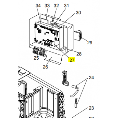 Motor ventilador unidad exterior LG modelo LS-L1262YL