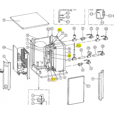 Motor ventilador unidad exterior LG modelo LS-L1262YL