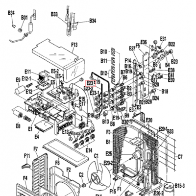 Kit 4 válvulas bobinas de expansión unidad exterior DAIKIN modelo 4MK90HV1NB