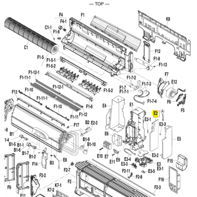 Placa de control split interior DAIKIN modelo FTXG35JV1BW 5004070