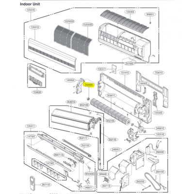 Motor ventilador unidad exterior LG modelo LS-L1262YL