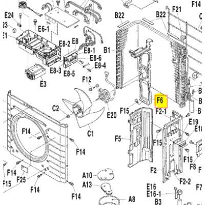 SOPORTE MOTOR UNIDAD EXTERIOR DAIKIN RXS50G2V1B